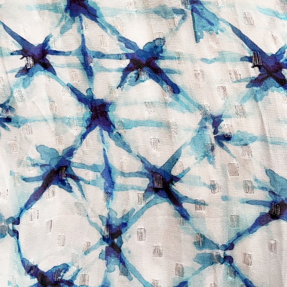 Rococo Sand Blue White Patterned Maxi Dress - Picture 5 of 6